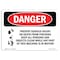 Signmission OSHA Danger Sign, Prevent Serious Injury Pinching, 14in X 10in Decal, 10" W, 14" L, Landscape OS-DS-D-1014-L-1849 - alternate 1